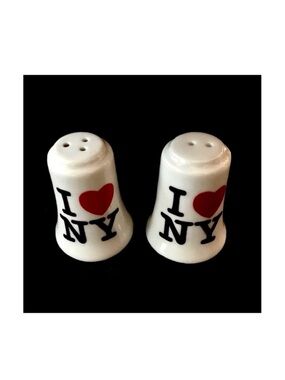 I ❤️ NY Souvenir Ceramic Salt & Pepper Shakers